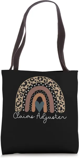 Cute Design Leopard Boho Rainbow for Claims Adjuster Squad Tote Bag