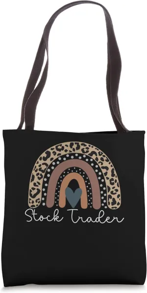 Cute Design Leopard Boho Rainbow for Stock Trader Squad Tote Bag