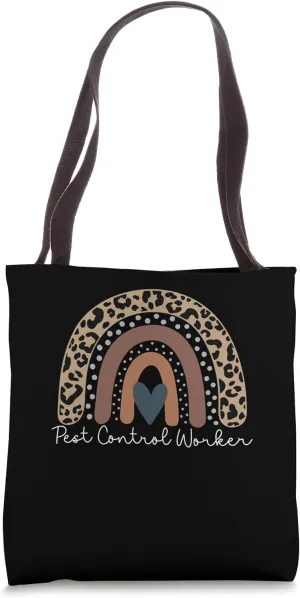 Cute Leopard Boho Rainbow for Pest Control Worker Squad Tote Bag