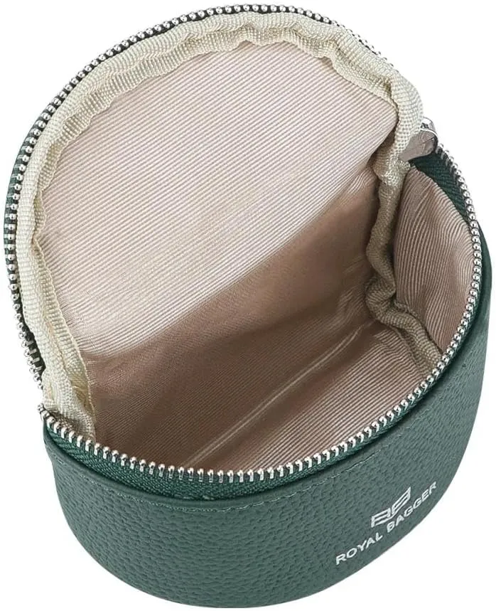 Cute Mini Coin Purse for Women - RFID Blocking, Genuine Leather Change Pouch Fashion Simple Storage Bag 2900 (Pink)