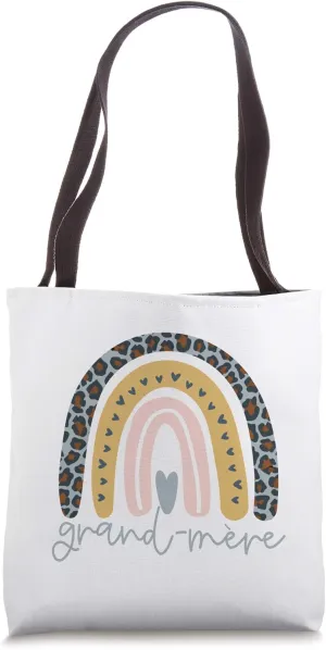 Cute Rainbow Grand-Mère Tote Bag