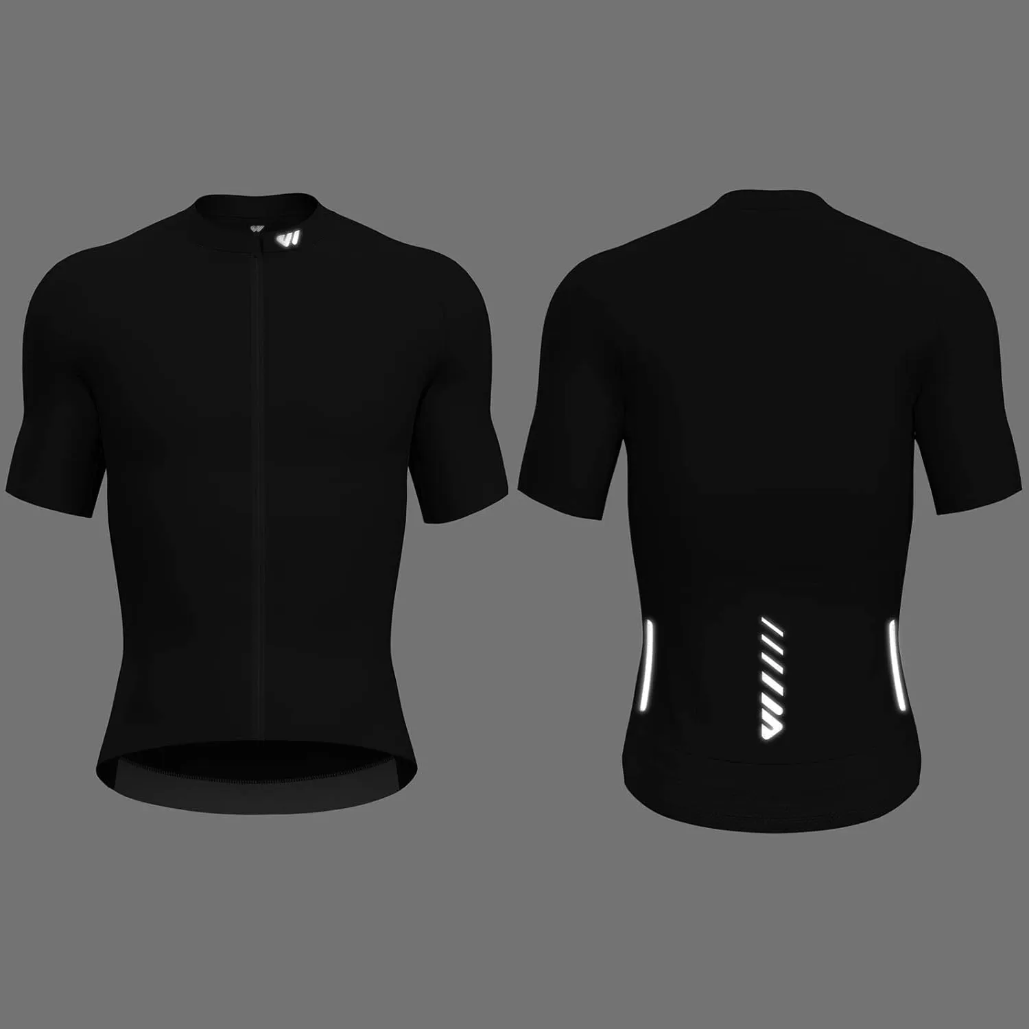 Cycling Jersey Men Short Sleeve, Road Bike Jerseys Full Zipper with Pockets, Bicycle Clothing Breathable Quick Dry
