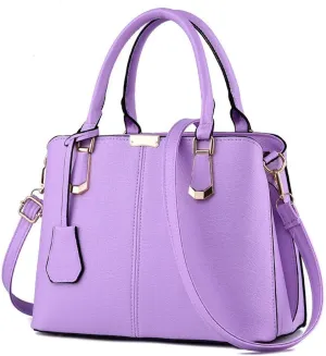 Dayfine Women's PU Leather Handbag Business Commuter Bag Large Capacity Shoulder Bag
