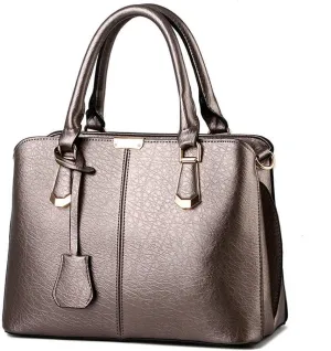 Dayfine Women's PU Leather Handbag Business Commuter Bag Large Capacity Shoulder Bag