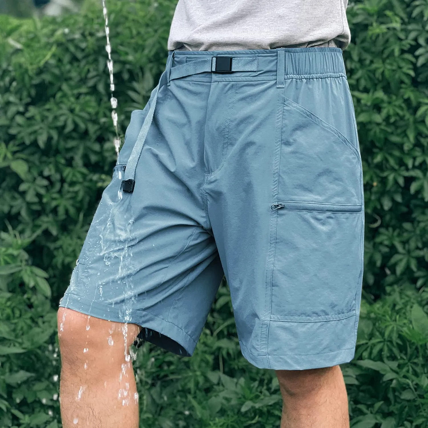 Derminpro Men's Quick Dry Stretch Water Resistant Golf Hiking Shorts with Multi Pockets