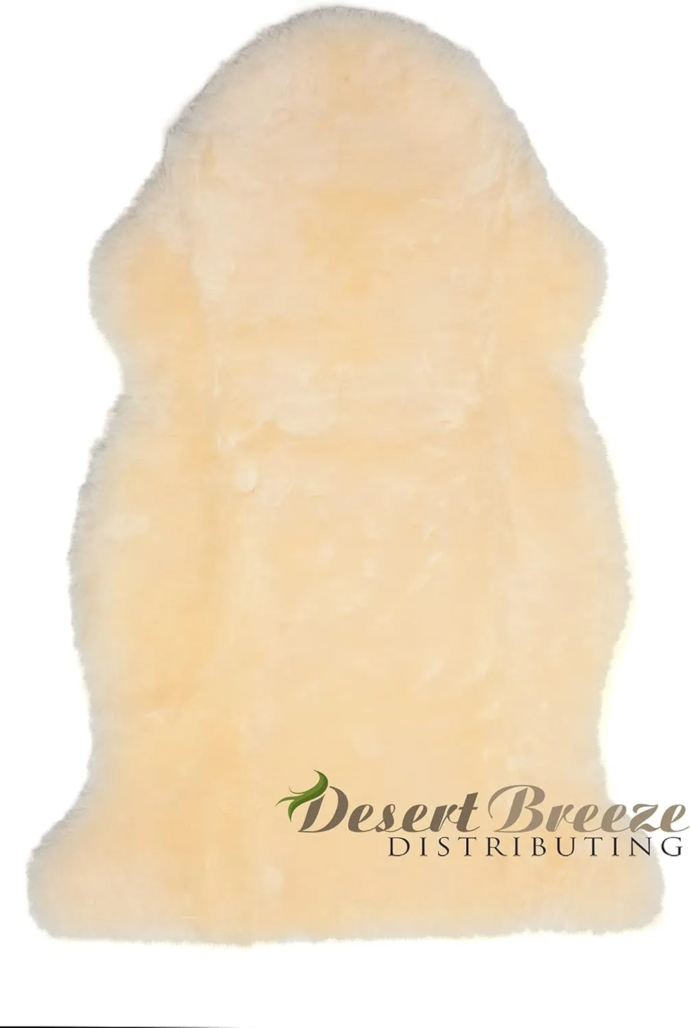 Desert Breeze Distributing Genuine New Zealand Baby Sheepskin, 100% Natural, Soft Shorn Wool, Soothing Comfort, All Seasons, Size Large LRG 34-36 inches in Length
