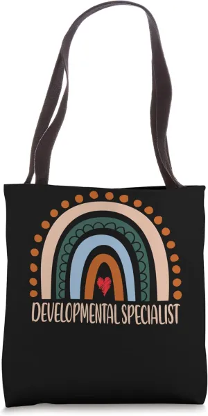 Developmental Specialist Rainbow Appreciation Back To School Tote Bag