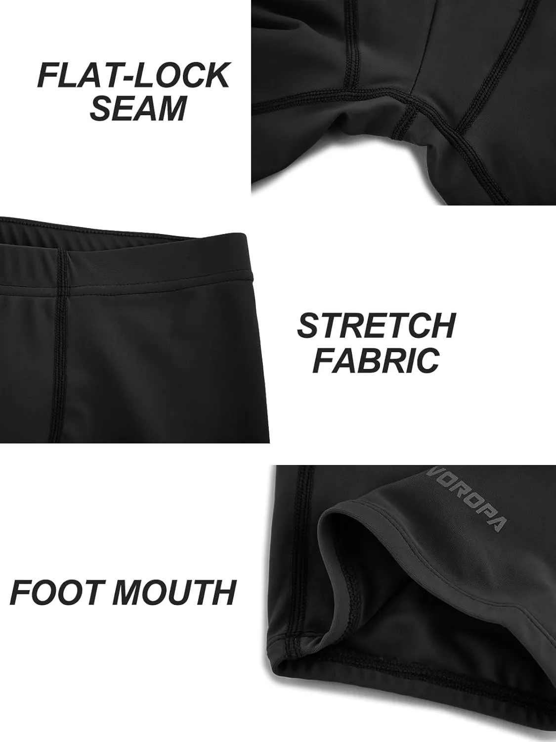 DEVOROPA Youth Boys Swim Shorts Square Leg Swimsuit Nylon Swimming Boxer Brief UPF 50 