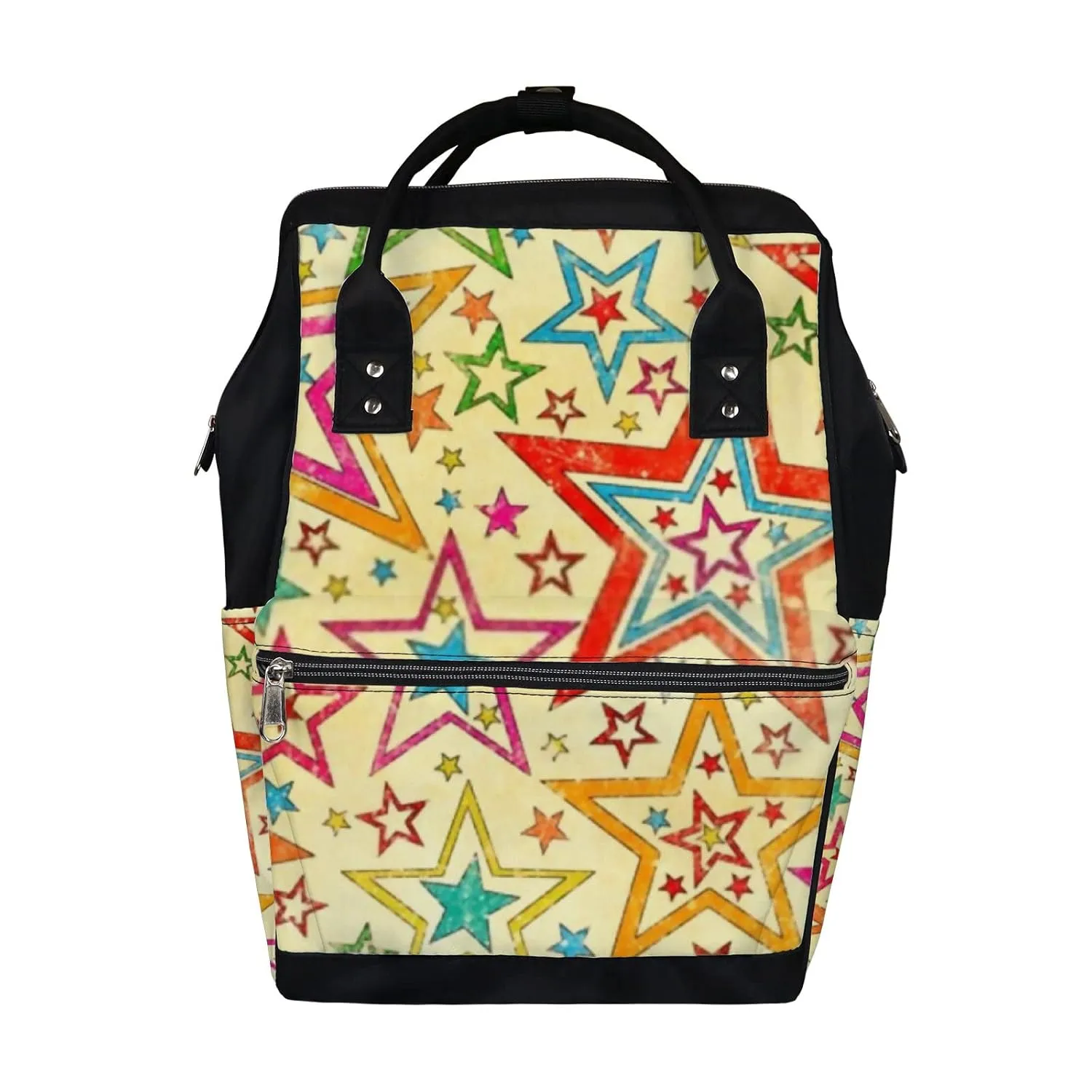 Diaper Bag Mummy Backpack Naive Art Abstract Stars Multifunction Baby Nappy Bag Large Capacity Nursing Bags Waterproof Travel Backpack