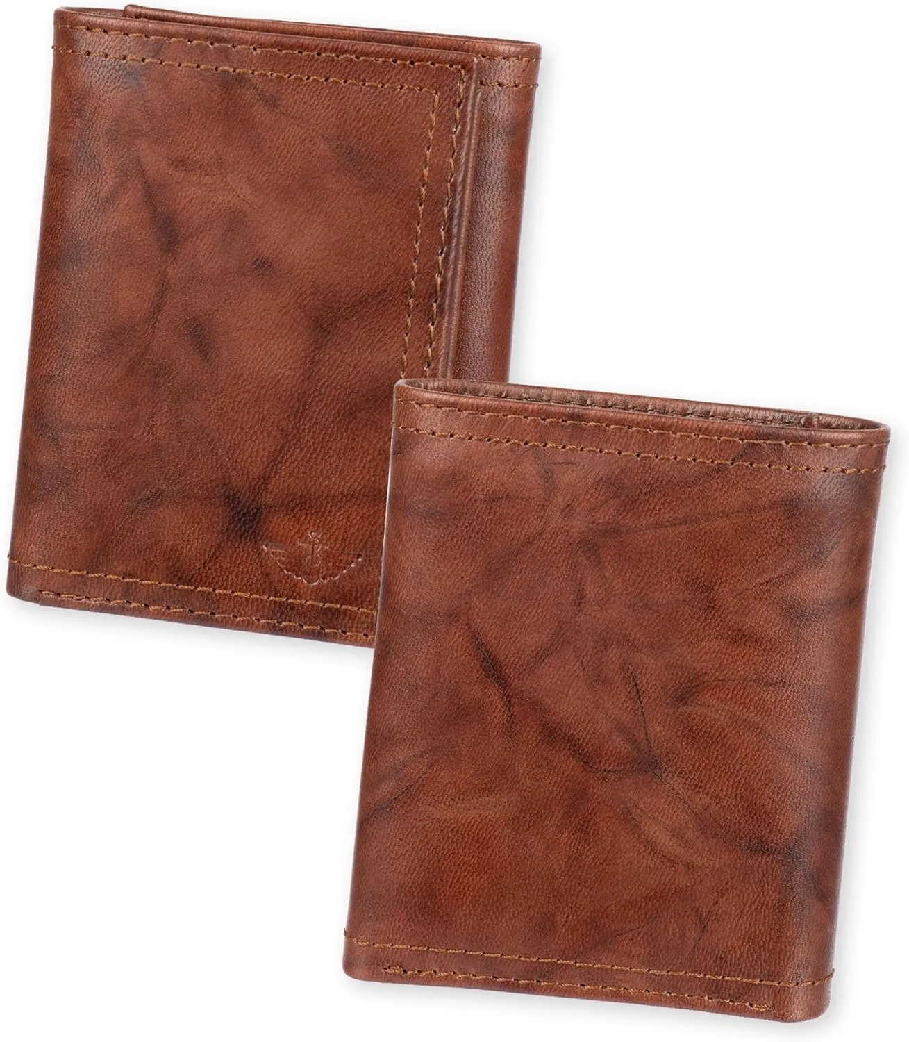 Dockers Men's Extra Capacity Slim Profile Trifold Wallet with Multiple Card Slots and ID Window