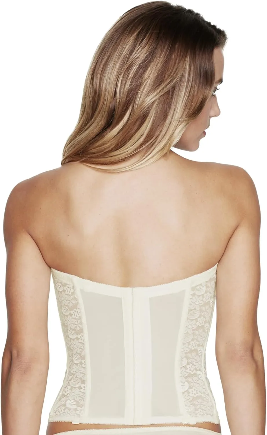Dominique Women's Lace Longline Corset Full Figure Bustier Bra #8949 (32A-48G)