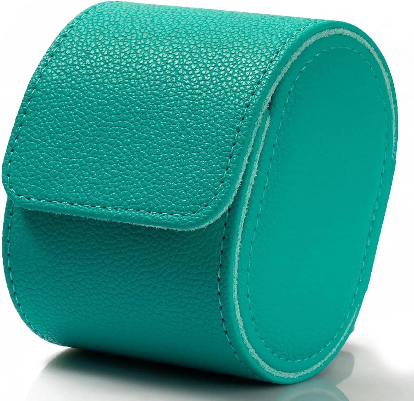 Dorisun Single Watch Travel Case - Watch Roll Travel Case for Men with Removable Pillow Holder, Watch Organiser Box for Christmas Anniversary Birthday (Emerald Green)