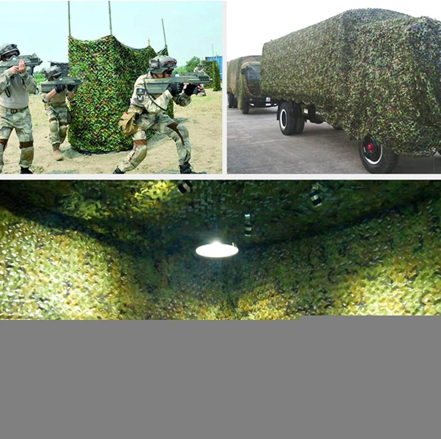 Double Thickened Camouflage Mesh Outdoor Mountain Green Cover Shade Mesh Woodland Camping Hidden Party(4 * 5m(13.12 * 16.4ft))