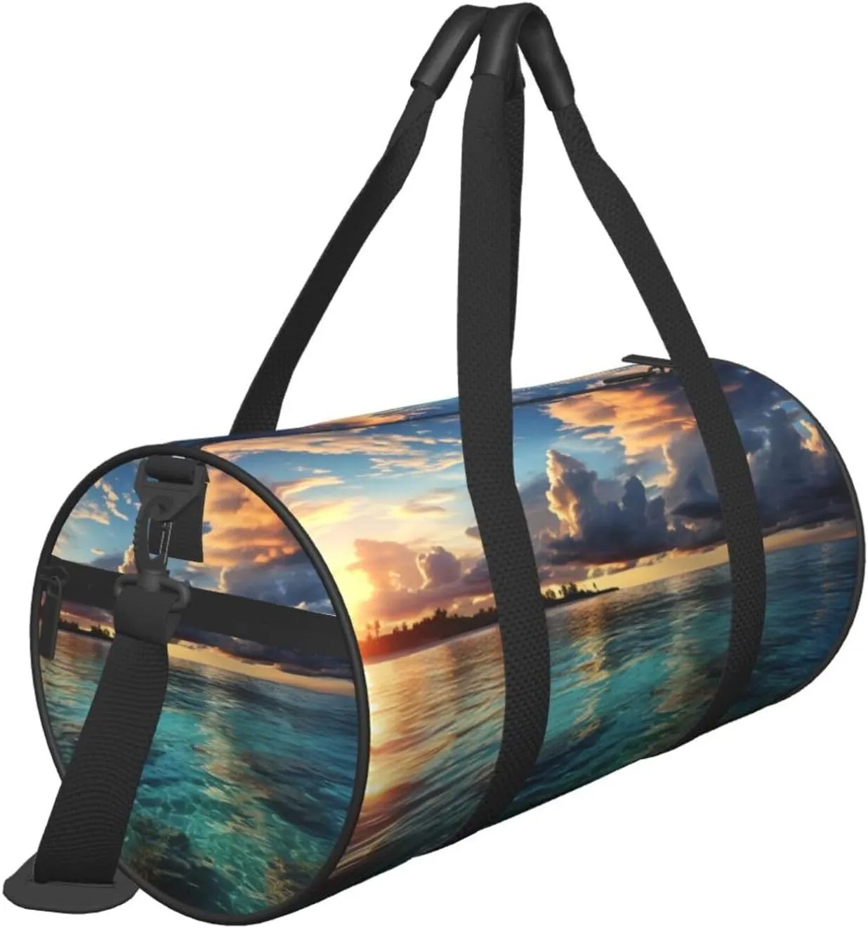 Duffel Bag for Men Women Small Gym Bag Beautiful view of the sea Travel Duffel Bag Waterproof Overnight Bag for Sports Workout