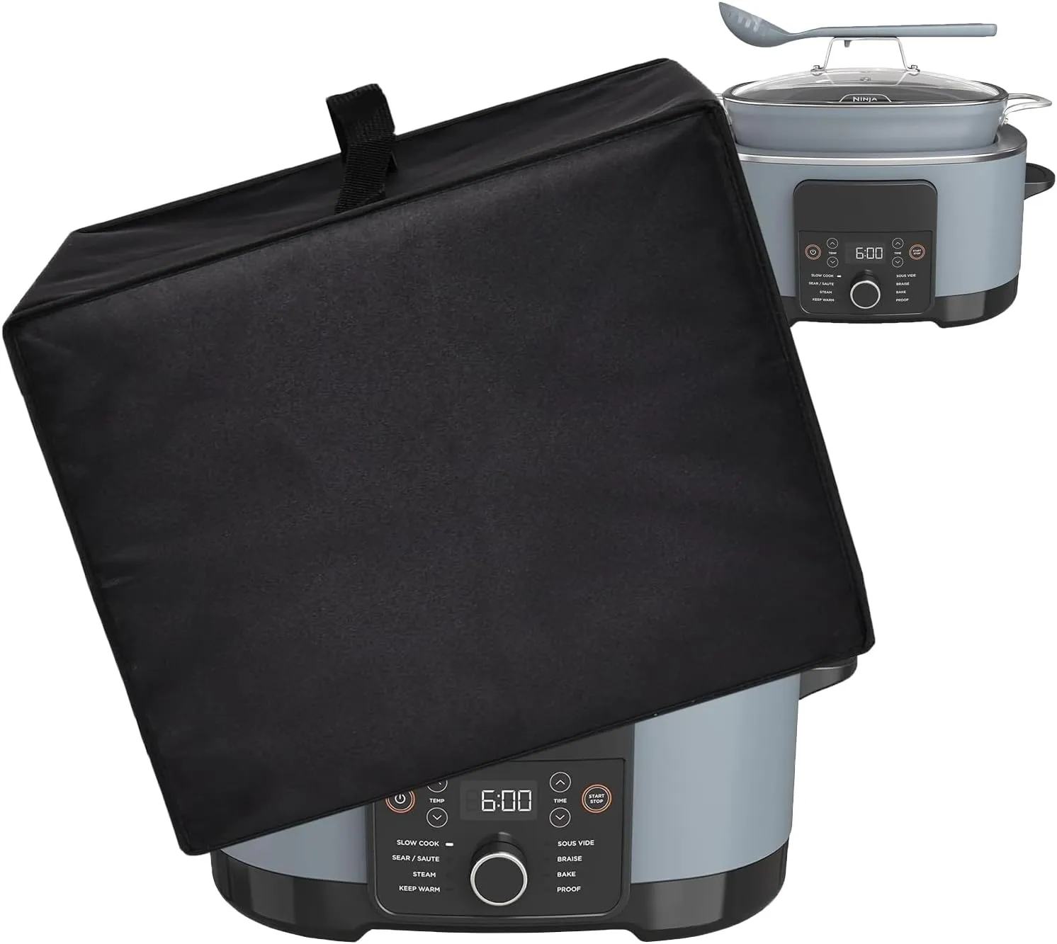Dust Cover for 8.5 Quart Slow Cookers Heavy Duty Waterproof Dust Multi-Cooker Cover Case Compatible with Ninja MC1001 Foodi PossibleCooker PRO 8.5 Quart Multi-Cooker (Black)