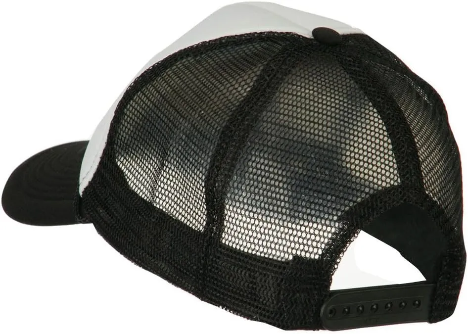 e4Hats.com Smile Face Embroidered Foam Mesh Back Cap