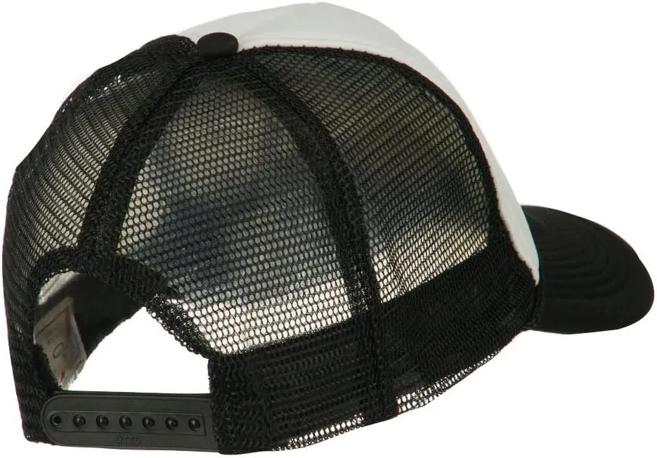 e4Hats.com Smile Face Embroidered Foam Mesh Back Cap