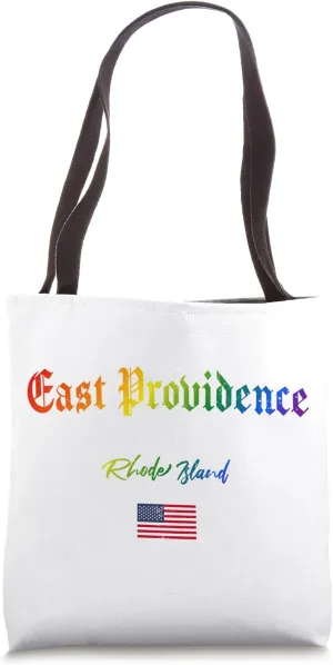 East Providence Gothic Design Lgbtqai  rainbow Version Tote Bag