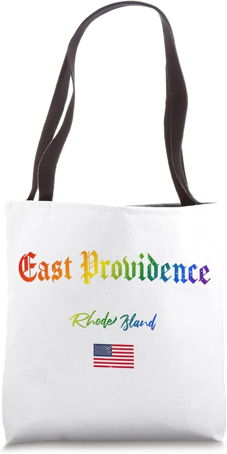 East Providence Gothic Design Lgbtqai  rainbow Version Tote Bag