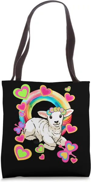 Easter Spring Sheep Lamb Sheep Lambs Easter Festival Children Tote Bag