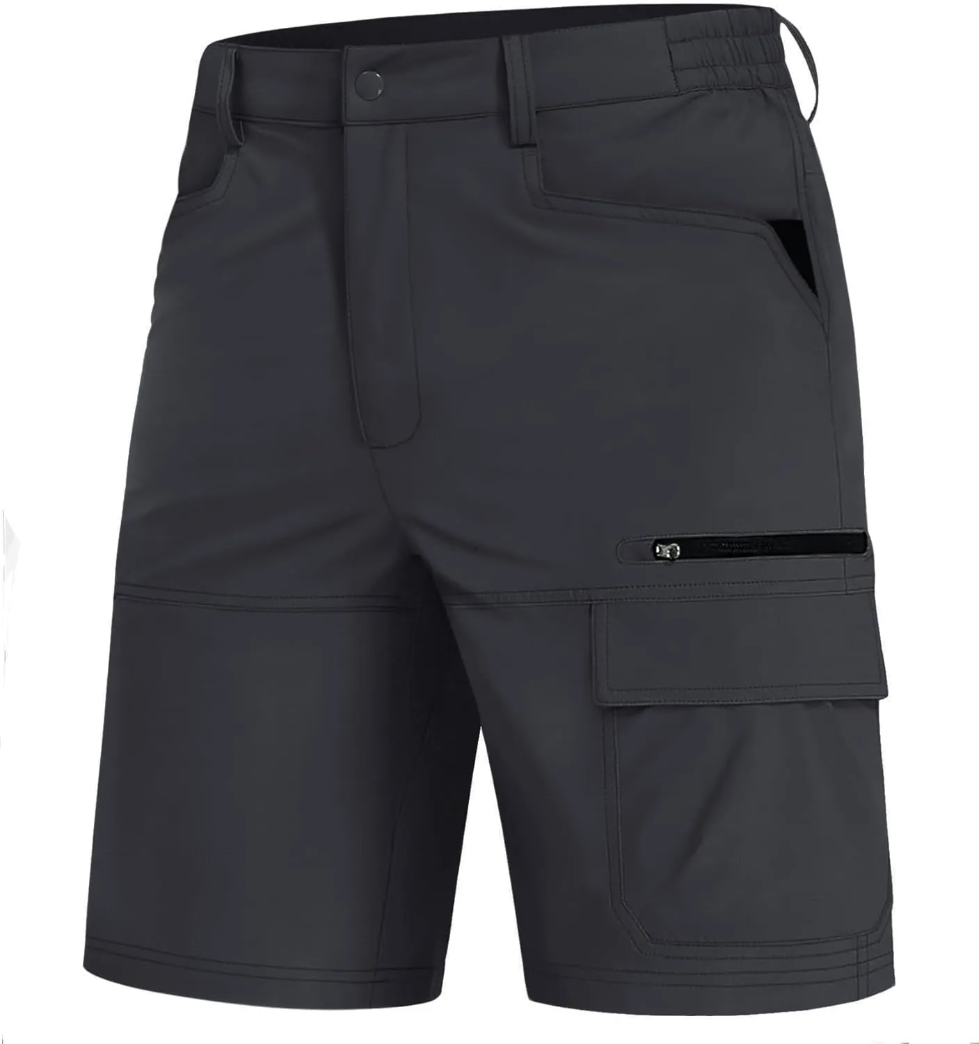 EKLENTSON Mens Outdoor Hiking Shorts Lightweight Quick Dry Casual Cargo Shorts Water Resistant with Pockets 10" Inseam