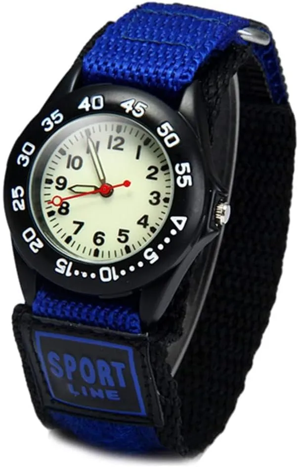 ele ELEOPTION Sport Watch for Men Women Analog Quartz Watch Luminous Military Nylon Strap Hook Loop Wrist Watch Unisex for Teenagers/Students/Adult