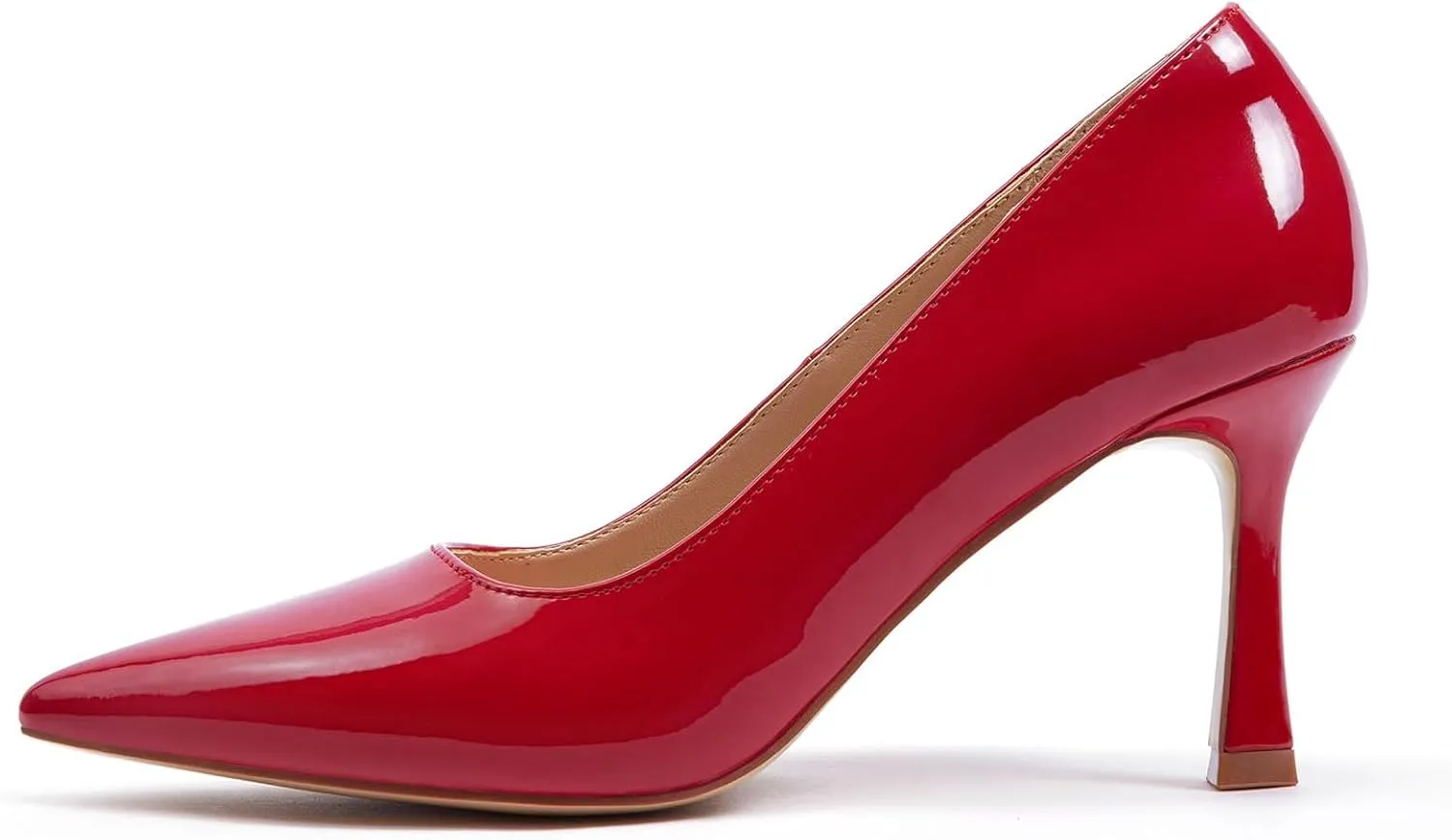 Elisabet Tang Women’s High Heel Closed Toe Pumps Pointed Toe 3.15 inch Heels Shoes Slip On Classic Office Dress Pumps