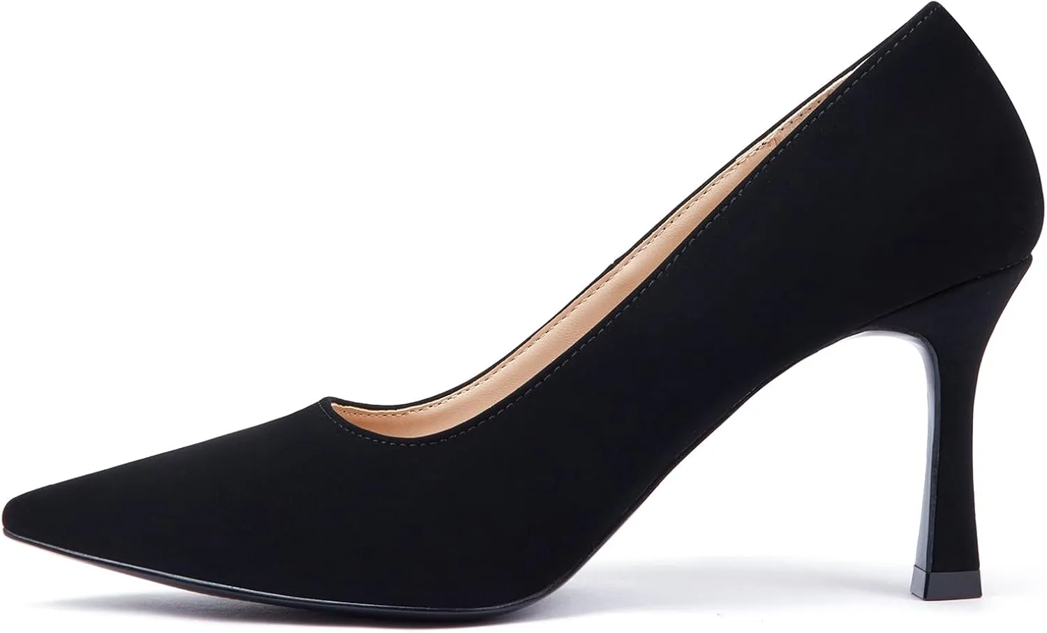 Elisabet Tang Women’s High Heel Closed Toe Pumps Pointed Toe 3.15 inch Heels Shoes Slip On Classic Office Dress Pumps