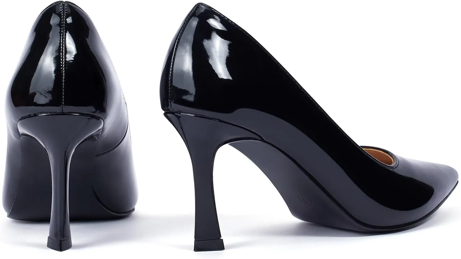 Elisabet Tang Women’s High Heel Closed Toe Pumps Pointed Toe 3.15 inch Heels Shoes Slip On Classic Office Dress Pumps