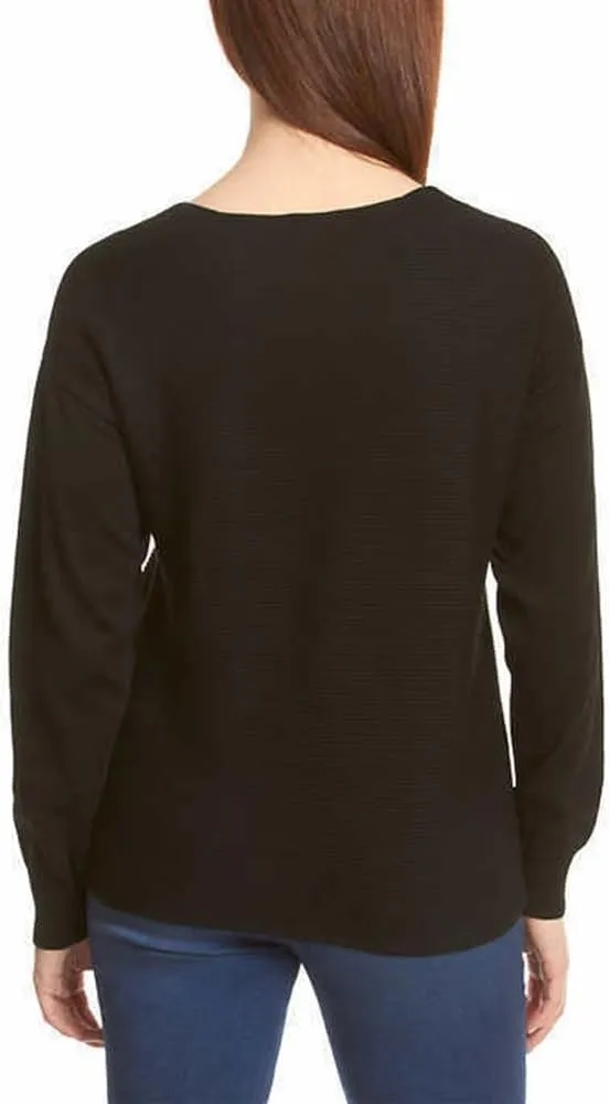 Ella Moss Ladies' Ribbed V-Neck Sweater
