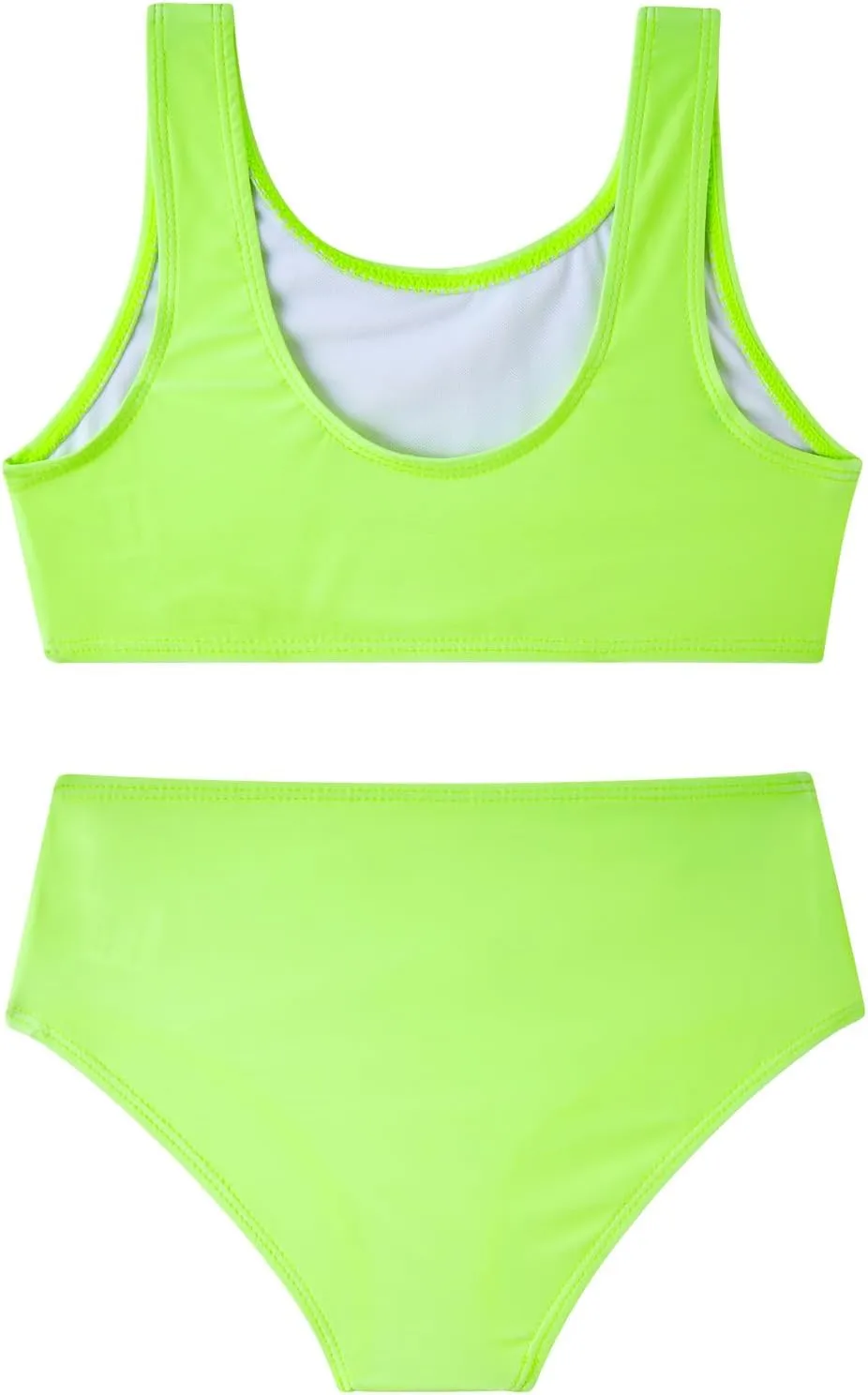 Enlifety Girls Swimsuit 3 Piece Bikini Bathing Suit Quick Dry Swimwear Sun Protection Cover-Up Sets 5-12 Years