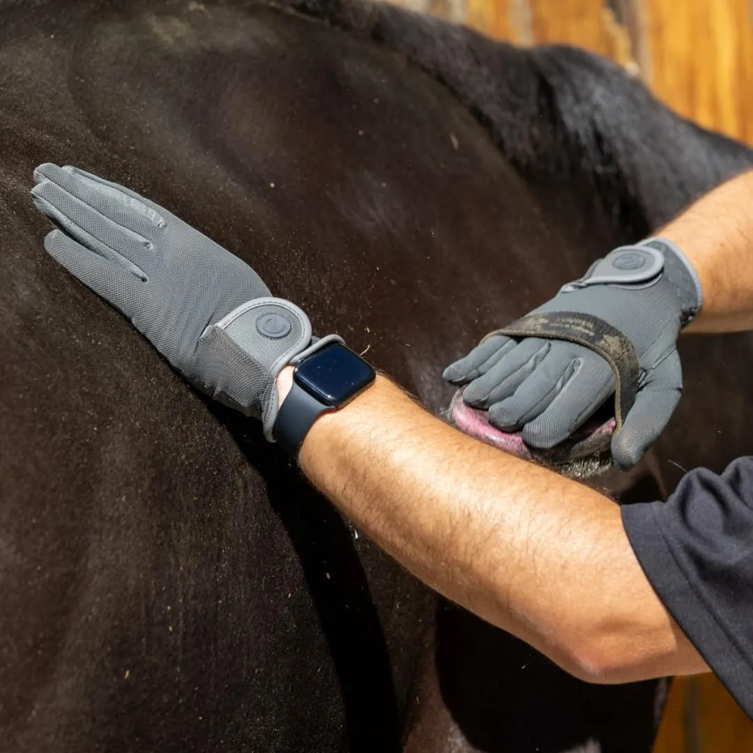 eQUEST GripPro X-LITE Horse Riding Gloves - Lightweight, Breathable, Grippy Non-Slip Material - Comfort Mesh Back - Touchscreen Gloves