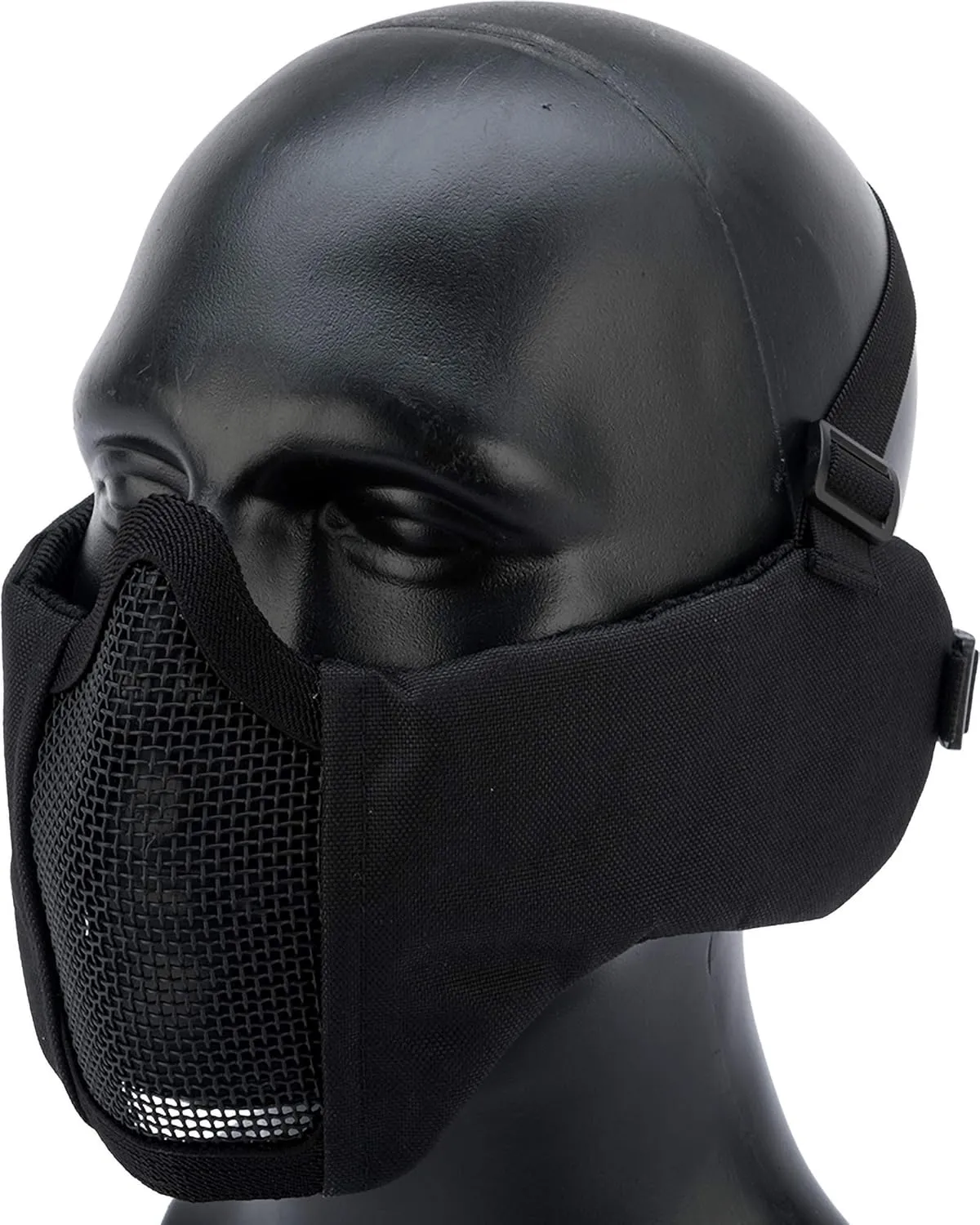 Evike Airsoft - Matrix Battlefield Elite Mesh Face Pro w/Integrated Ear Protection (Color: Black)