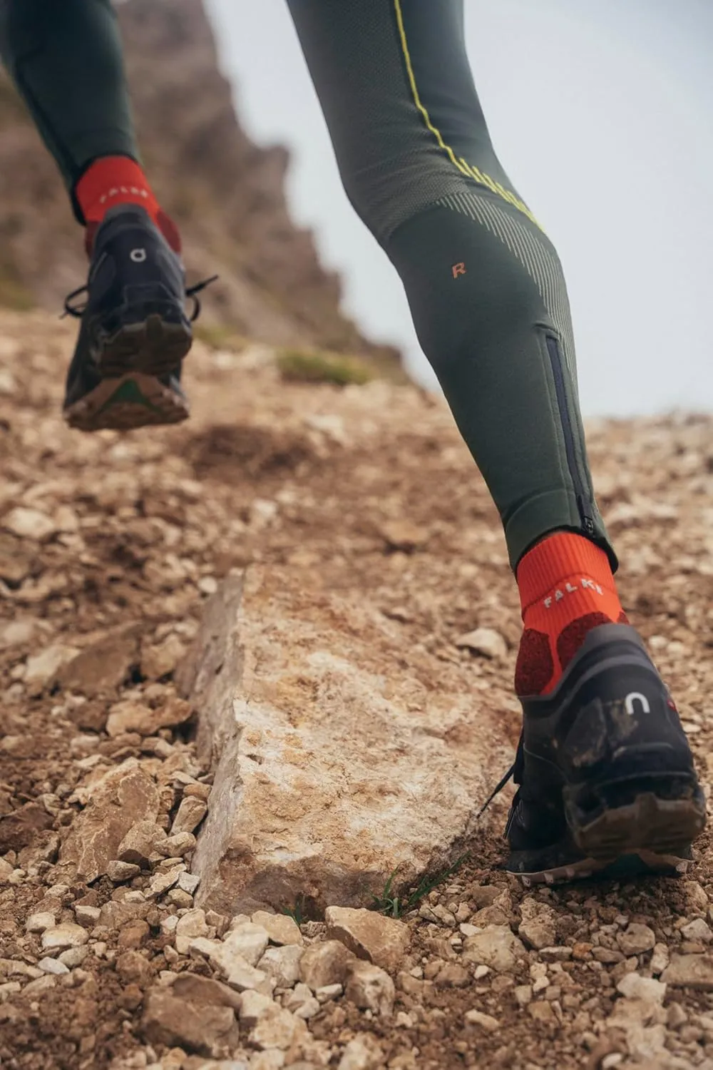 FALKE Men's RU Trail Running Socks, Thick, Stabilizing, Quick Dry Nylon, 1 Pair