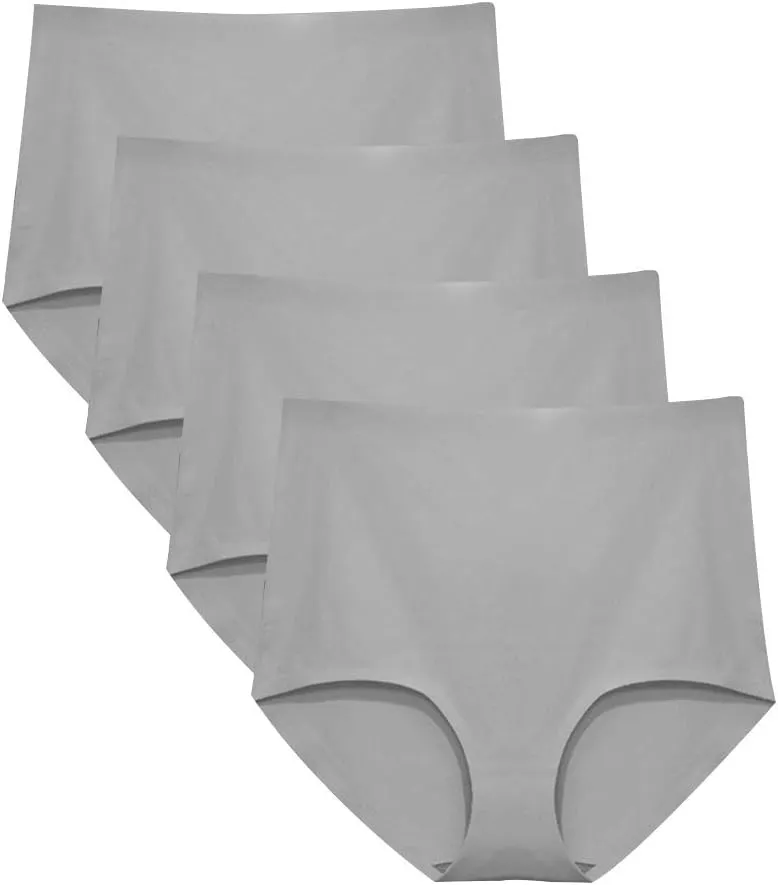 FallSweet No Show High Waist Briefs Underwear for Women Seamless Panties Multi Pack