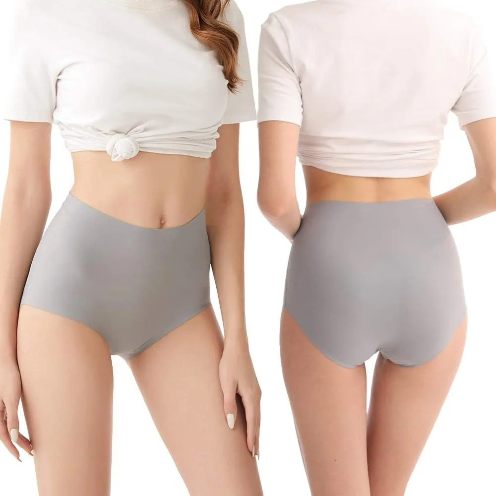 FallSweet No Show High Waist Briefs Underwear for Women Seamless Panties Multi Pack