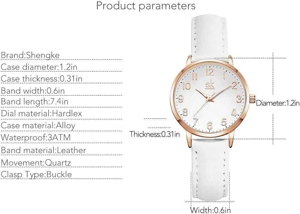 Female Watch Minimalist Ultra-Thin Watch 2024 Fashion Design Lady Girl Wrist Watch,Ladies Waterproof Watches for Women,Reloj para Mujer,Dainty Gifts