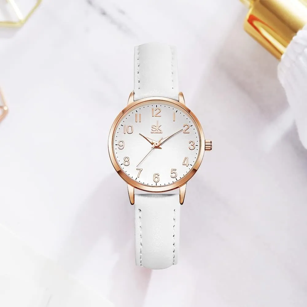 Female Watch Minimalist Ultra-Thin Watch 2024 Fashion Design Lady Girl Wrist Watch,Ladies Waterproof Watches for Women,Reloj para Mujer,Dainty Gifts