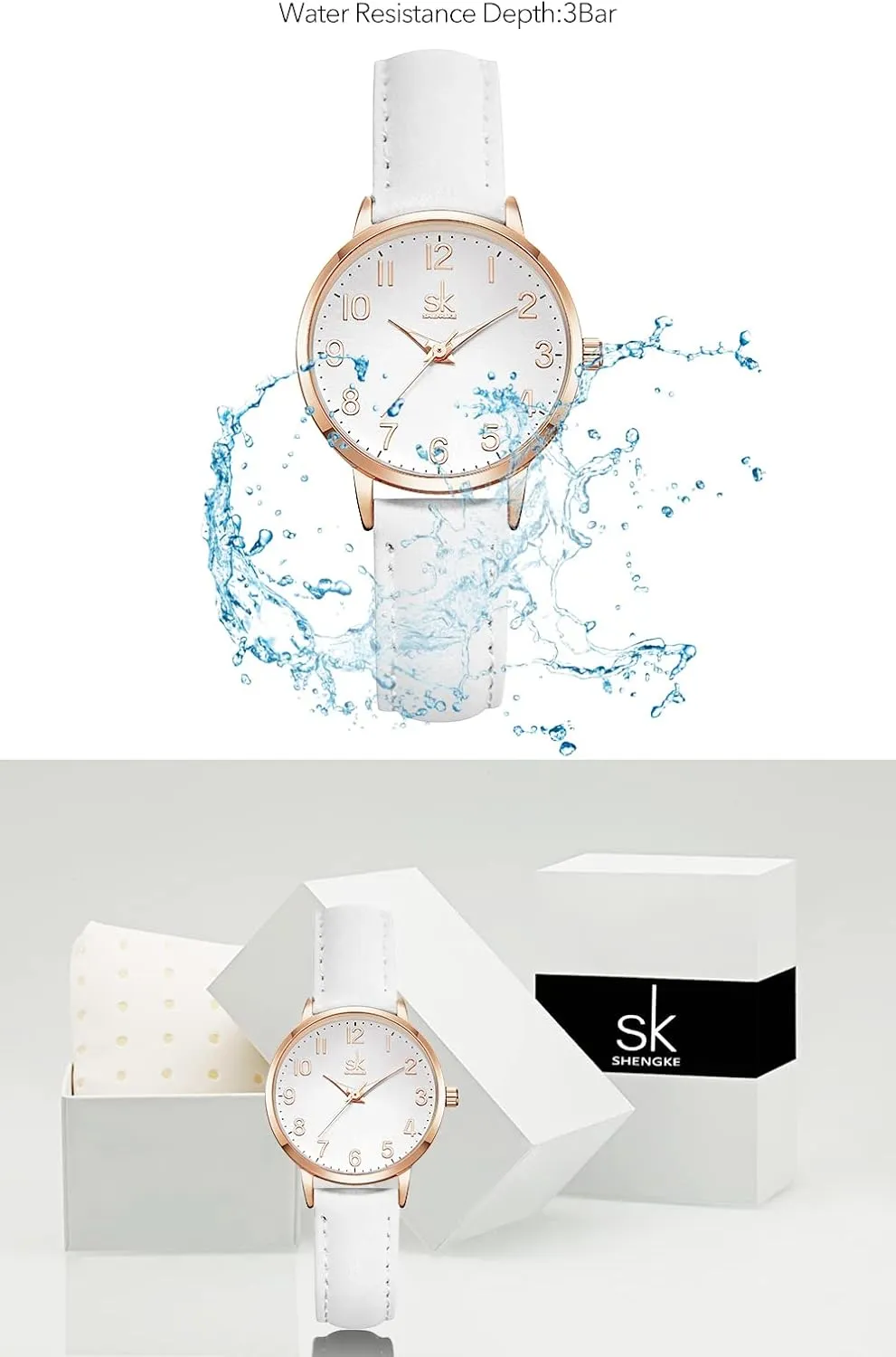 Female Watch Minimalist Ultra-Thin Watch 2024 Fashion Design Lady Girl Wrist Watch,Ladies Waterproof Watches for Women,Reloj para Mujer,Dainty Gifts