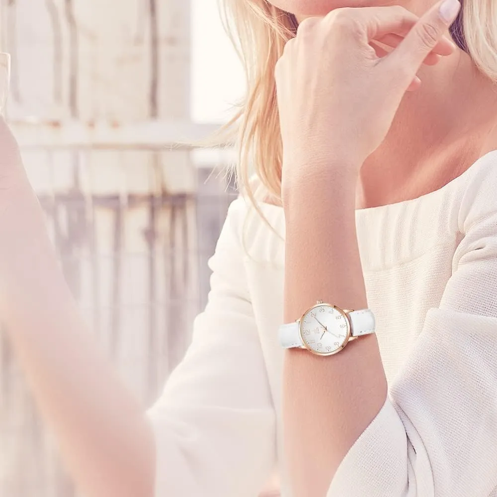 Female Watch Minimalist Ultra-Thin Watch 2024 Fashion Design Lady Girl Wrist Watch,Ladies Waterproof Watches for Women,Reloj para Mujer,Dainty Gifts