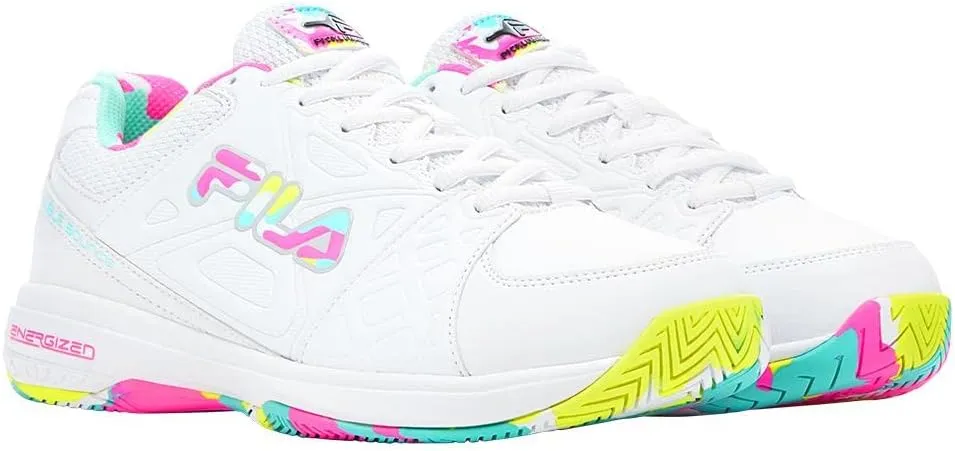 Fila Men's KJ7, White/Red Orange/Biscay Bay