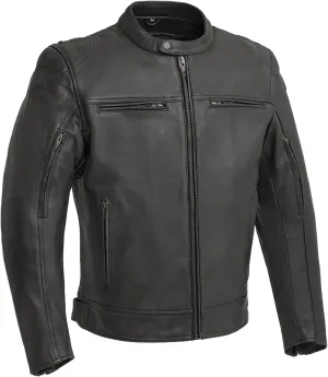 First Mfg Co - Top Performer - Men's Motorcycle Biker Riding Leather Jacket