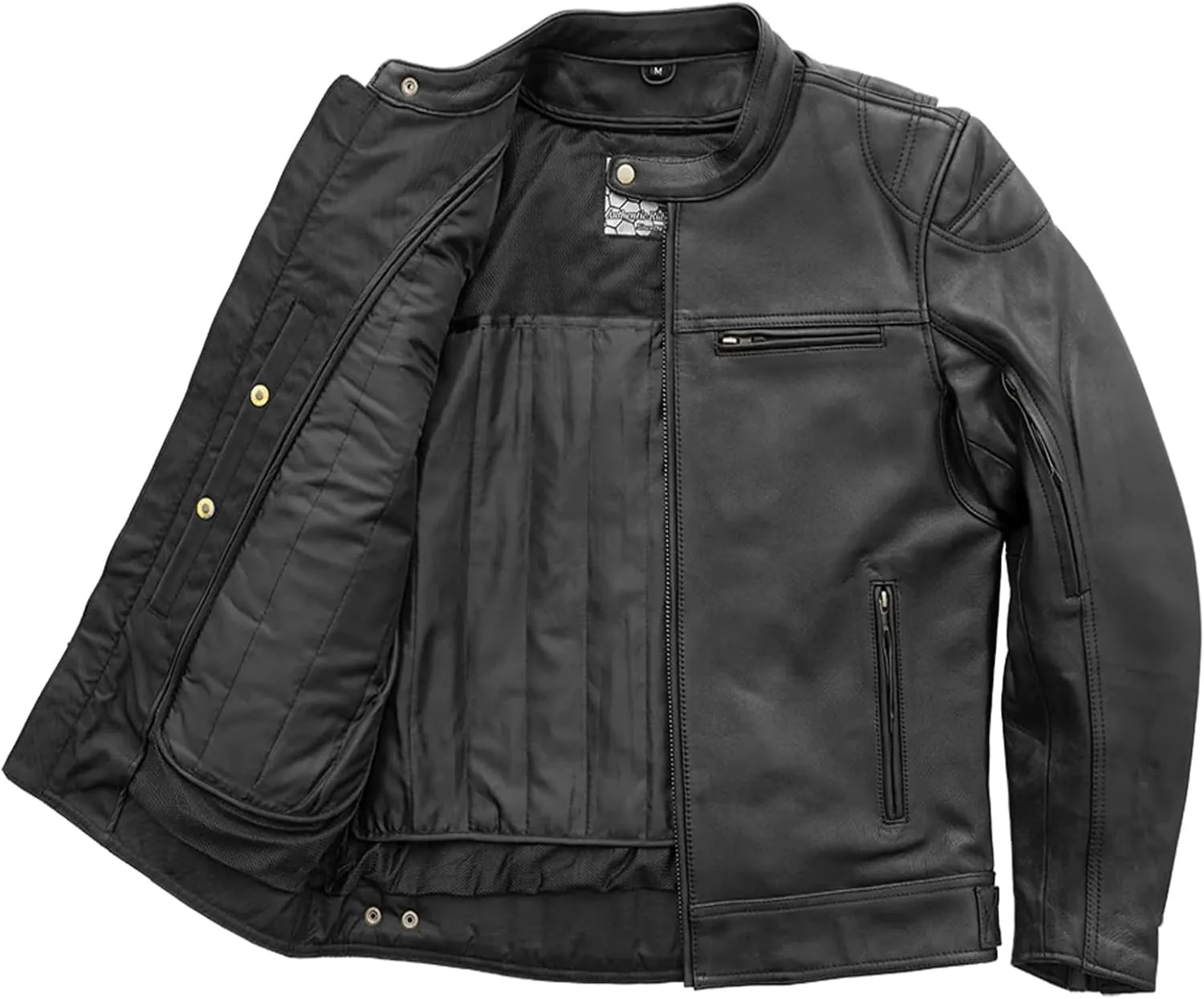 First Mfg Co - Top Performer - Men's Motorcycle Biker Riding Leather Jacket
