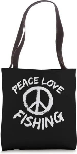 Fisherman Peace Love Fishing Fishing Peace love anglers Tote Bag