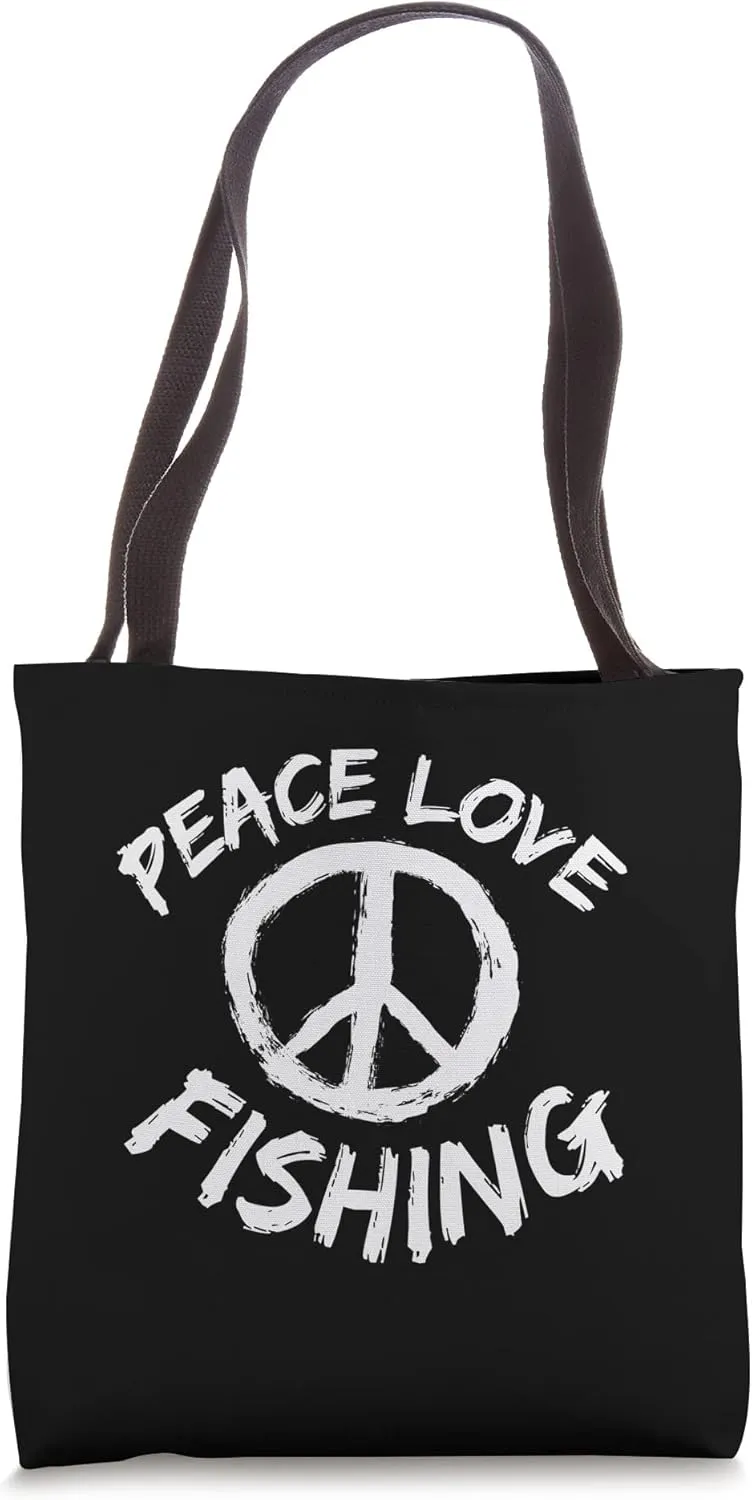 Fisherman Peace Love Fishing Fishing Peace love anglers Tote Bag