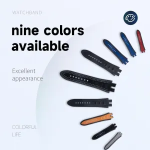 Fit For Roger Dubuis Strap For EXCALIBUR Series 28mm Nubuck Leather Belt Silicone Watch Band Accessories
