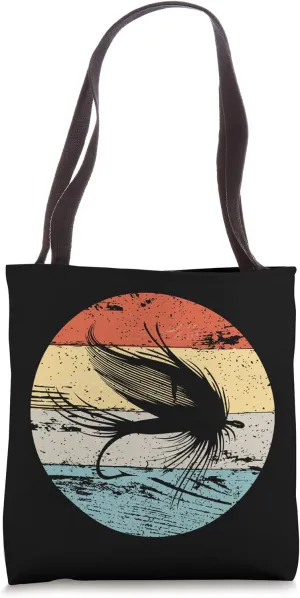 Fly Fishing For Trout Retro Design Gift Tote Bag