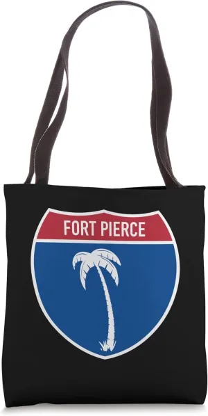 Fort Pierce Florida FL Interstate Highway Vacation Souvenir Tote Bag