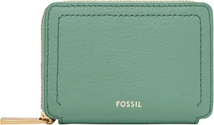 Fossil Logan Zip Card Case, Mist