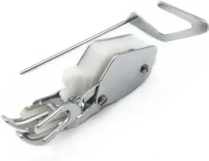 FQTANJU 1 Piece Even Feed Walking Sewing Machine Presser Foot with Guide, Used for Husqvarna Viking Groups 5 6 7 D E and Viking 215, 400, 605, Designer I, II.